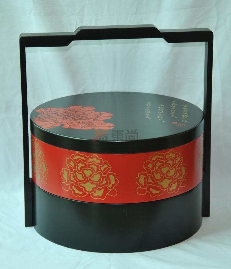 DS女 紅黑食品茶葉月餅盒